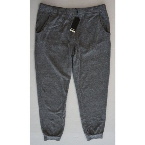Monrow HB0307-30 Women's Sz Large Gray Heather Supersoft Jogger Sweatpants - Picture 1 of 11